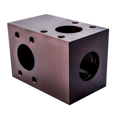 Máquina de CNC de alumínio de ferro fundido válvula hidráulica de manifold bloco válvula de controle de fluxo