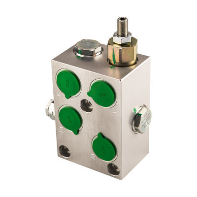 Alta precisão 316L de aço inoxidável Manifold hidráulico Processamento CNC Excavador Sistema de viagem Bloco de válvula dedicada