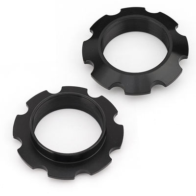 Serviços de processamento de alumínio CNC por encomenda Anodização de cor preta/dourada