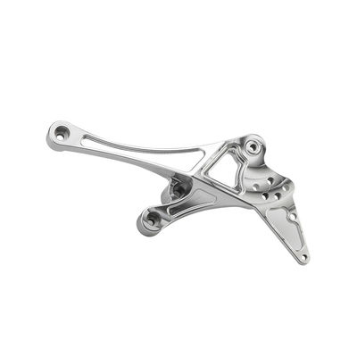 Processamento de peças de alumínio de automóveis CNC Bracket de motocicleta Solução leve com controle de QC e OEM / ODM